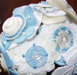 Beach Felt Flower Bouquet