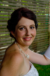 Melissa from Lissylane on her Wedding Day